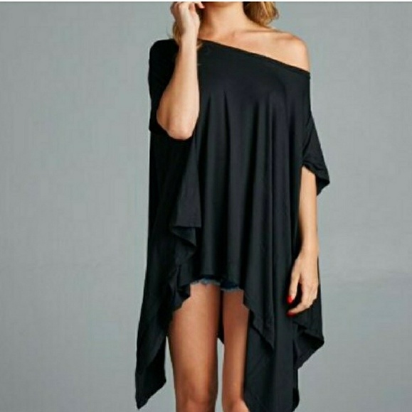 unbalanced hem flowy top - Picture 2 of 6